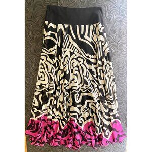 Anne Klein: Skirt, long and full with attached liner. Size S